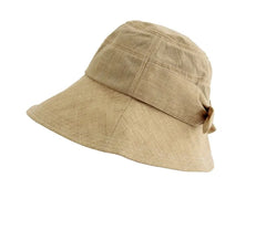Rivann UPF50 Foldable Bow Accent Sun Hat