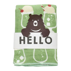 HELLO BEAR Towel Handkerchief Cream Soda