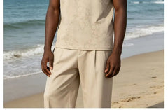 Embossed Loose Polo Shirt