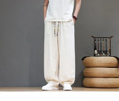 Drawstring Waist Baggy Harem Pants