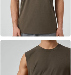 Crew Neck Plain Sports Tank Top