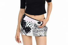 Elbow Sleeve Square Neck Plain Button Embellished Top