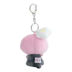 Cat Angry Machiko Plush Bag Charm Flower