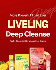 LIVELING Apple Cider Vinegar Deep Cleanse Plum Flavor 2pcs Bundle Set