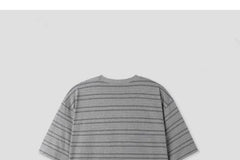 Short Sleeve Crew Neck Striped T-Shirt