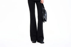 Low Rise Plain Flared Pants