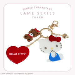 Sanrio Characters Glitter Mirror Bag Charm Hello Kitty