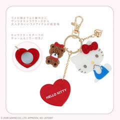 Sanrio Characters Glitter Mirror Bag Charm Hello Kitty