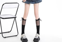High Waist Layered Denim Mini A-Line Skirt