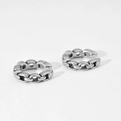 Chain Link Hoop Earring