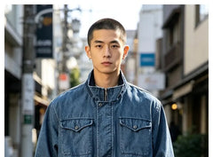 Oversized Stand-Collar Detroit Jacket