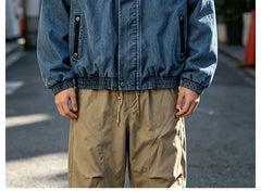 Oversized Stand-Collar Detroit Jacket
