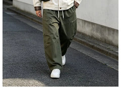 Details Straihgt-cut Loose Cargo Pants
