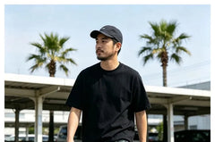 Washed Camouflage-Panel Straight-Cut Jeans