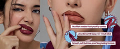 Long-Lasting Dual Coloring Stick Lip Liner - 6 Colors