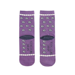 Parlor Land Cat Print Socks Pink