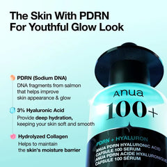 Kpop Demon Hunters PDRN Hyaluronic Acid Capsule 100 Serum Set 2pcs Bundle Set