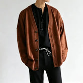 Unisex Oversized V-Neck Cardigan