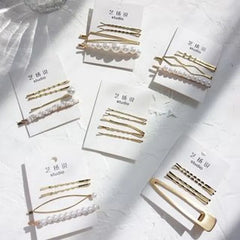 Metal / Faux Pearl Hair Clips (Various Designs)