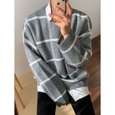 Oversized Plaid Sweater