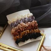 Set of 6: Silky Scrunchies