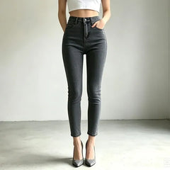 High-Waist Skinny Jeans
