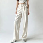 High-Waist Wide-Leg Dress Pants