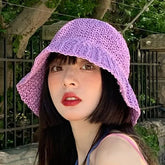 Straw Bucket Hat