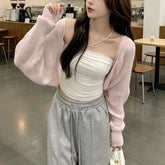 Plain Tube Top / Cardigan
