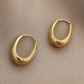 Oval Hoop Earring