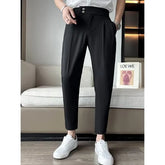 Tapered Cropped Dress Pants