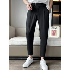 Tapered Cropped Dress Pants