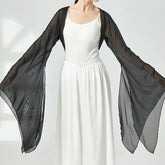 Bell-Sleeve Sheer Dance Jacket
