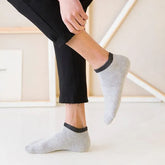 Set of 5: Contrast Trim No-Show Socks
