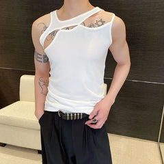Cut Out Asymmetrical Tank Top