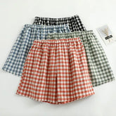 Couple Matching Gingham Drawstring Pajama Shorts (Various Designs)
