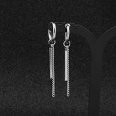 Bar Chain Drop Earring / Clip-On Earring