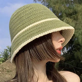 Striped Knit Bucket Hat