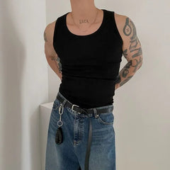 Scoop Neck Plain Tank Top