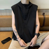 Plain Hooded Tank Top