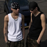 Crewneck Plain Tank Top