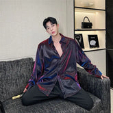 Long-Sleeve Iridescent Shirt