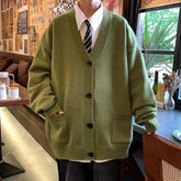 V-Neck Plain Cardigan