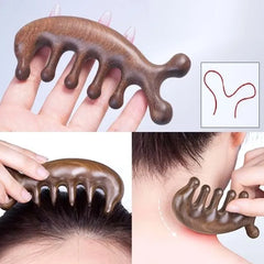 Wooden Massage Hair Comb