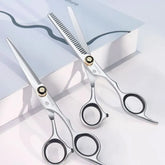 Stainless Steel Hair Scissors (Various Designs) / Hair Comb / Cleaning Cloth / Set