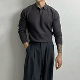 Plain Polo Sweater