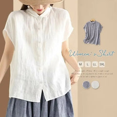 Short-Sleeve Plain Shirt