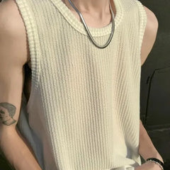 Round Neck Plain Tank Top