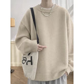 Crew Neck Plain Sweater