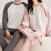 Couple Matching Raglan Pajama Set